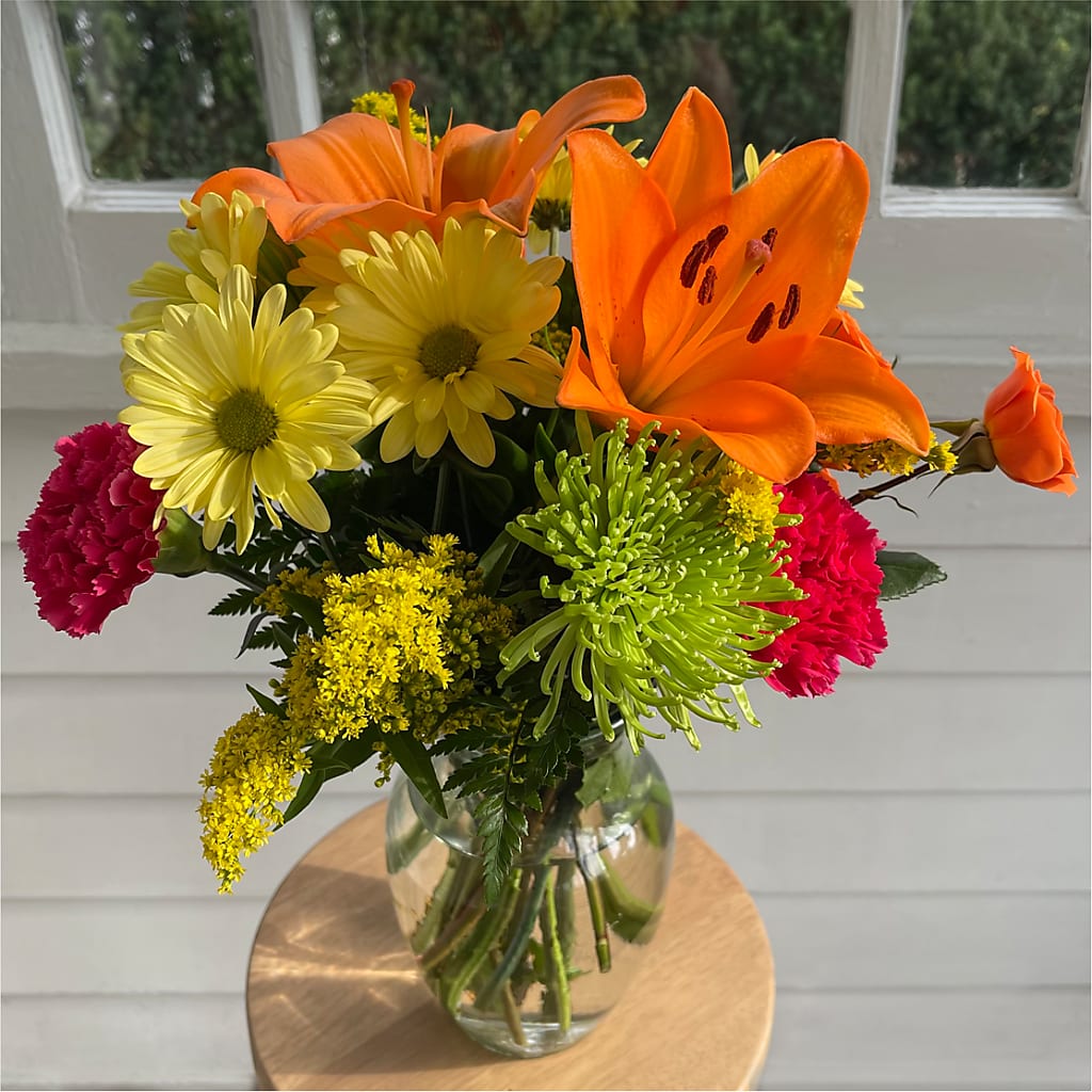 Bold & Bright – A Florist Original – Rainbow Flower Shop, Huron SD