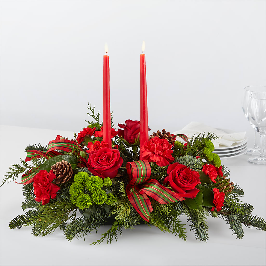 By the Candlelight Centerpiece – Rainbow Flower Shop, Huron SD