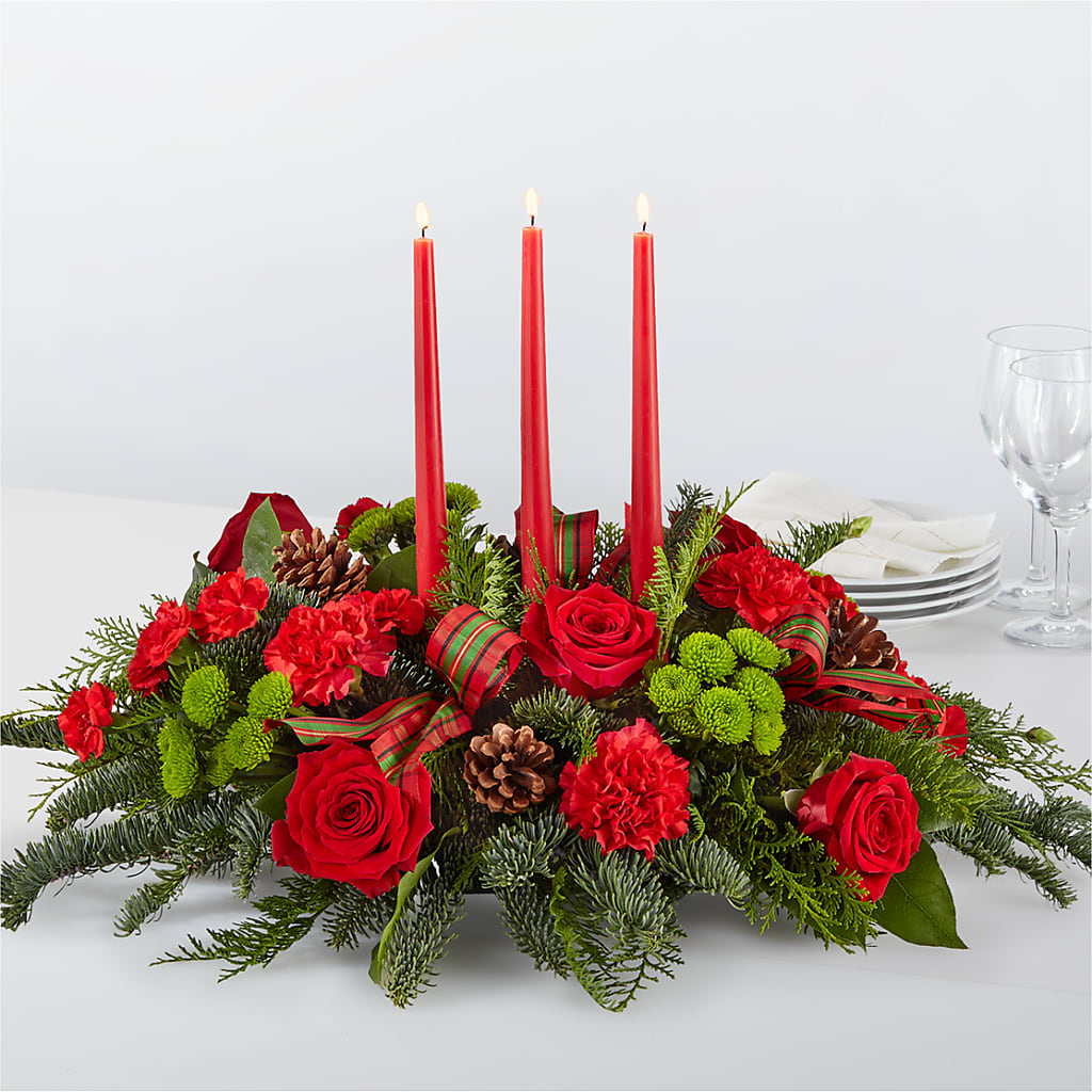 By the Candlelight Centerpiece – Rainbow Flower Shop, Huron SD