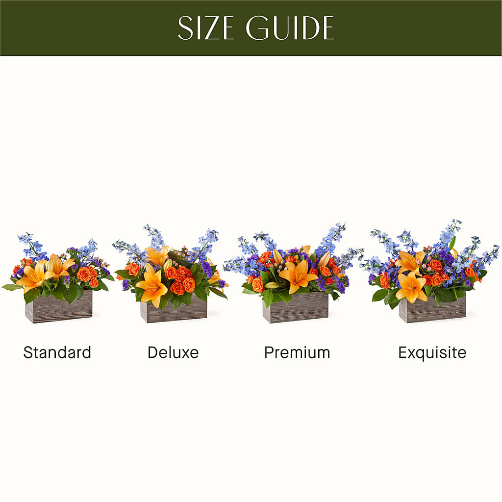 Radiant Citrus Box Bouquet – Rainbow Flower Shop, Huron SD