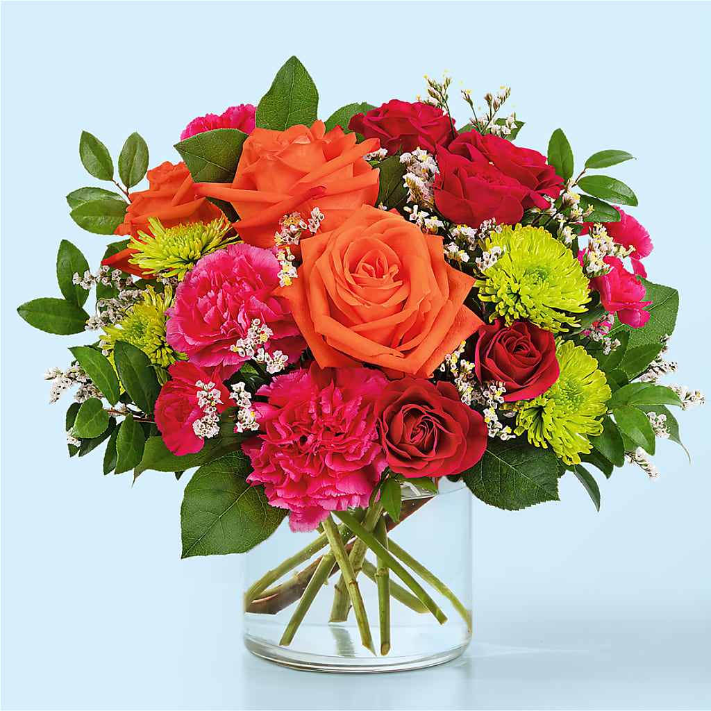 Colorful Carnival Bouquet – Rainbow Flower Shop, Huron SD