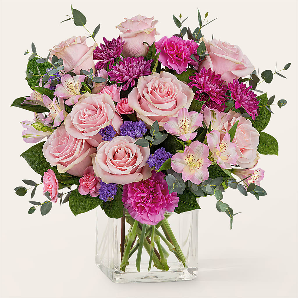 Rosy Radiance Bouquet – Rainbow Flower Shop, Huron SD