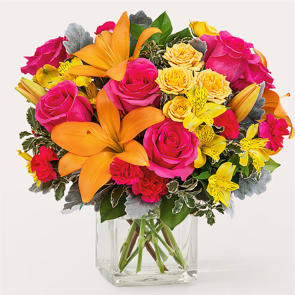 To the Tropics Bouquet – Rainbow Flower Shop, Huron SD
