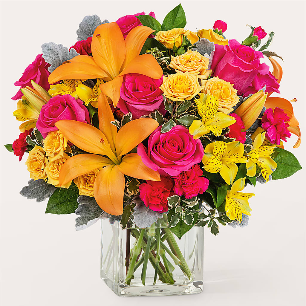 To the Tropics Bouquet – Rainbow Flower Shop, Huron SD