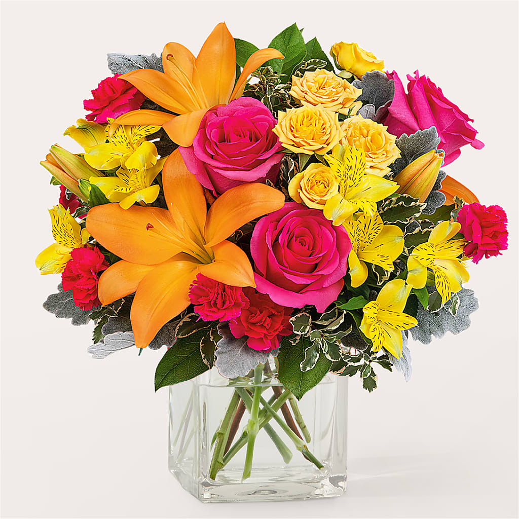To the Tropics Bouquet – Rainbow Flower Shop, Huron SD