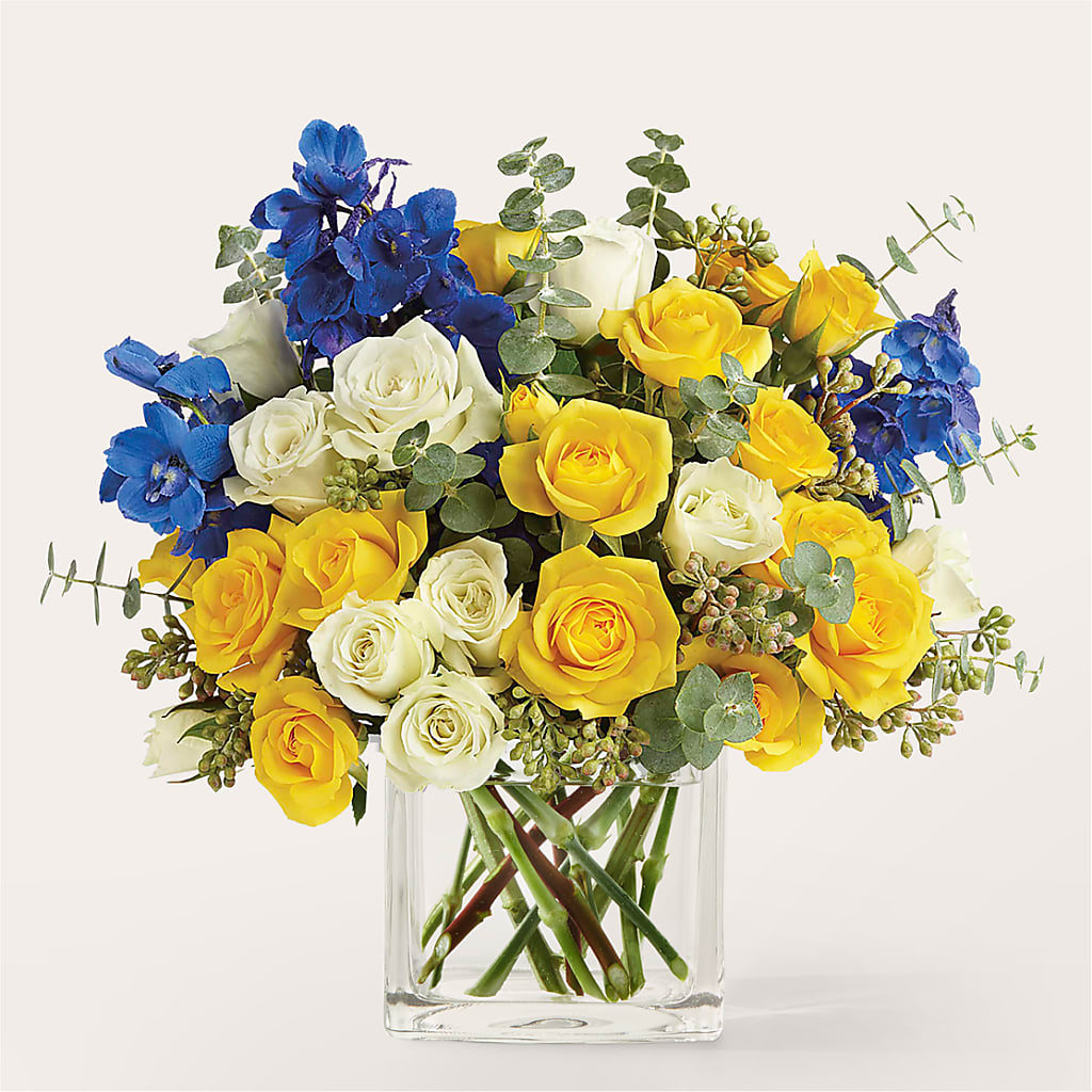 Sparkling Citrine Bouquet – Rainbow Flower Shop, Huron SD