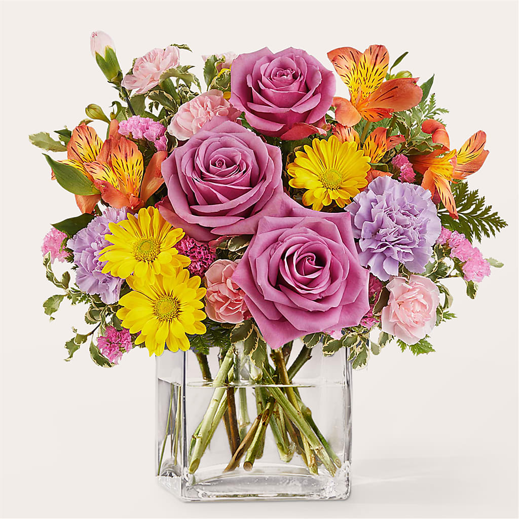 Shades of Happiness Bouquet – Rainbow Flower Shop, Huron SD