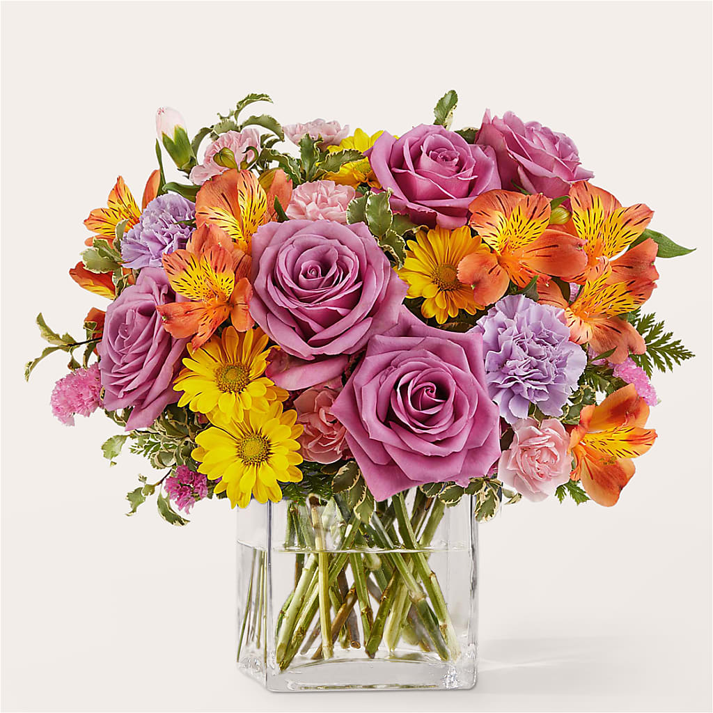 Shades of Happiness Bouquet – Rainbow Flower Shop, Huron SD