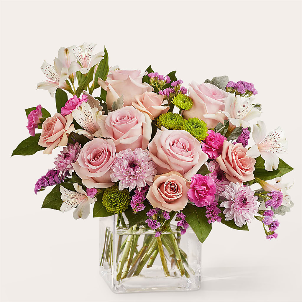 Pink Suede Bouquet – Rainbow Flower Shop, Huron SD
