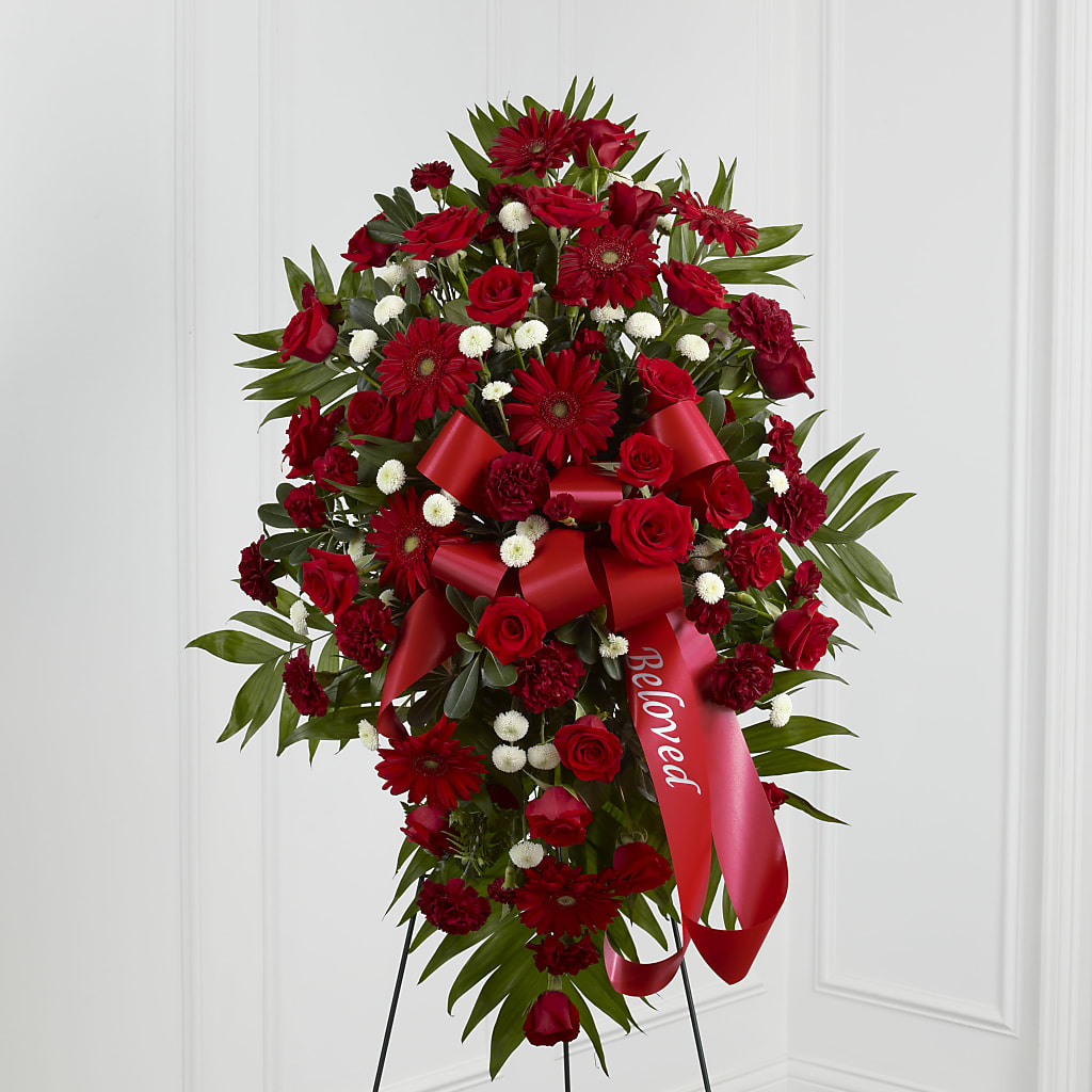 Treasured Memories Standing Spray – Rainbow Flower Shop, Huron SD