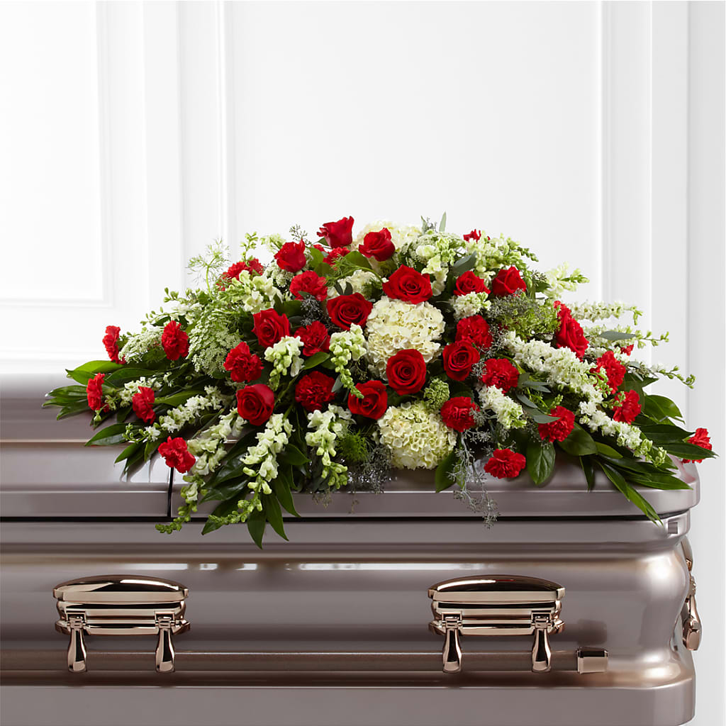 Sincerity Casket Spray – Rainbow Flower Shop, Huron SD