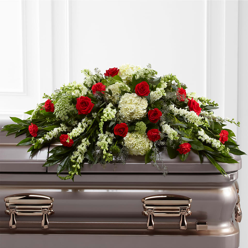Sincerity Casket Spray – Rainbow Flower Shop, Huron SD