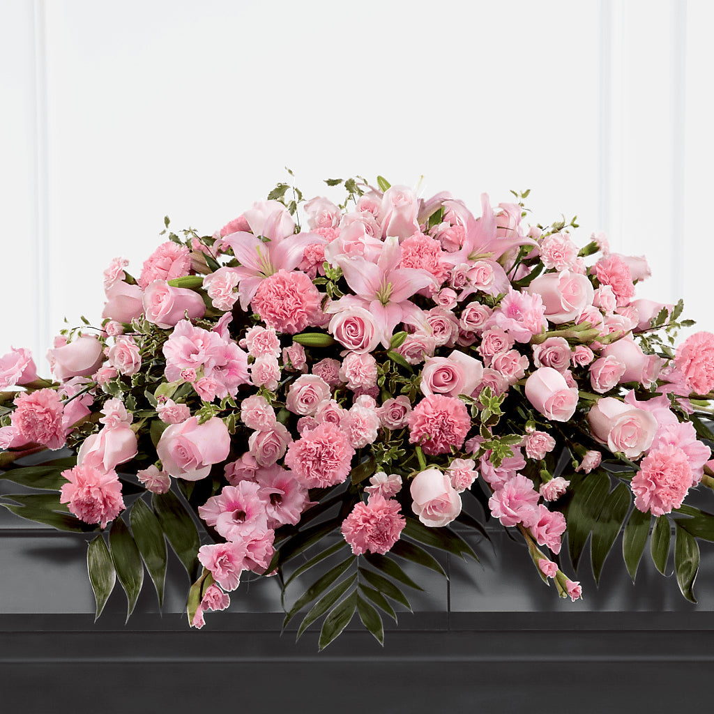 Garden of Comfort Casket Spray (Standard) – Rainbow Flower Shop, Huron SD