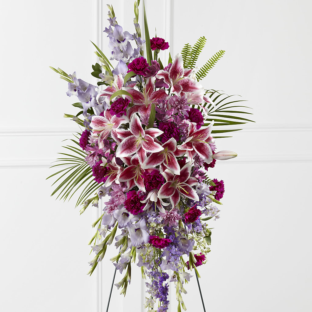 Tender Touch Standing Spray – Rainbow Flower Shop, Huron SD