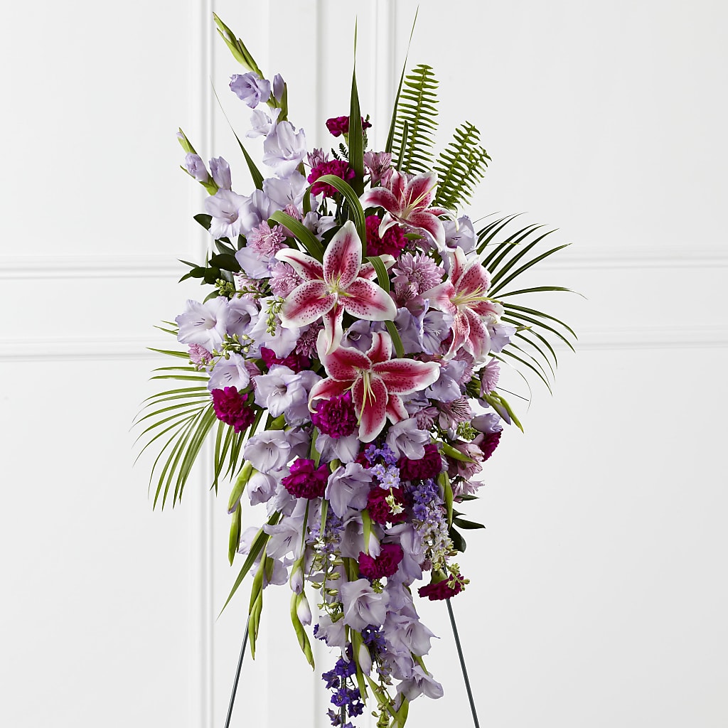 Tender Touch Standing Spray – Rainbow Flower Shop, Huron SD