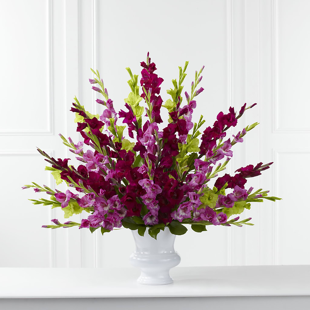 Solemn Offering Arrangement – Rainbow Flower Shop, Huron SD