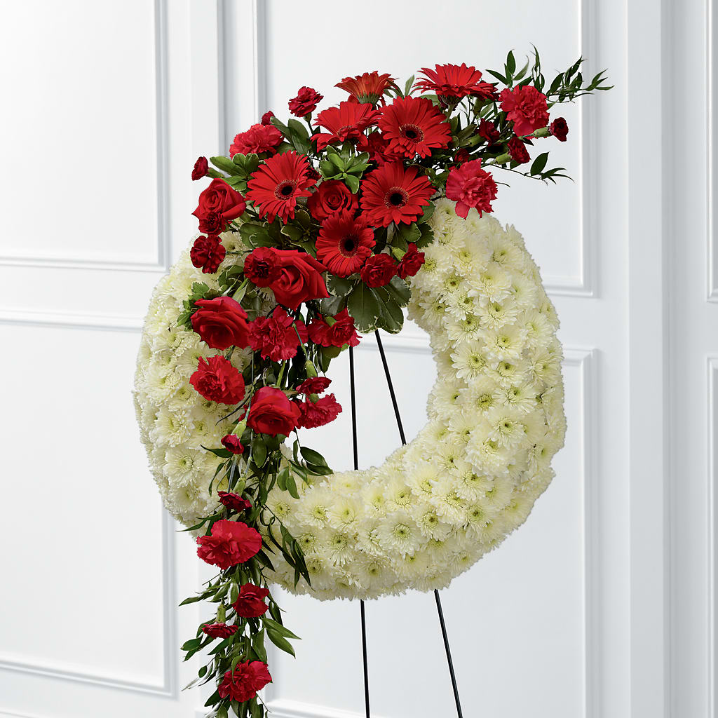 Graceful Tribute Wreath – Rainbow Flower Shop, Huron SD