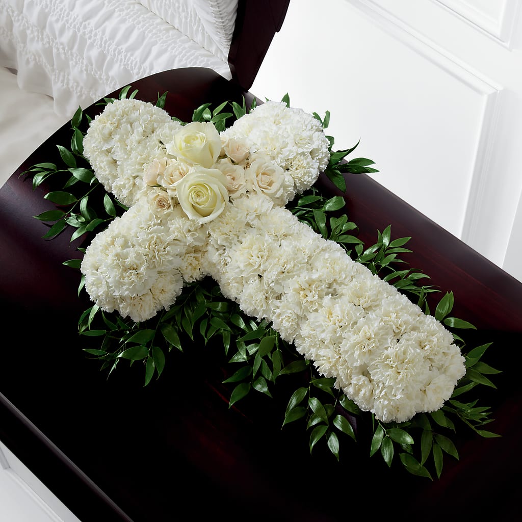 Peaceful Memories Casket Spray (Standard) – Rainbow Flower Shop, Huron SD