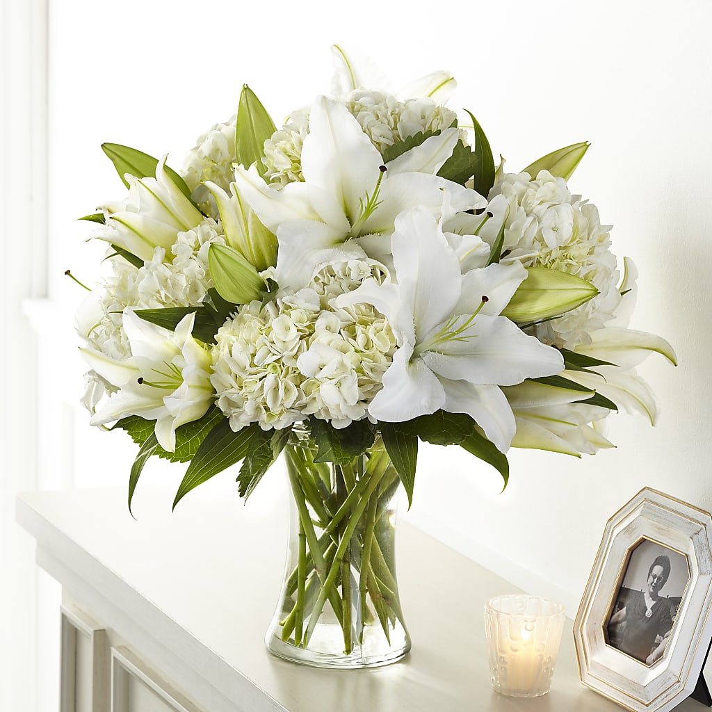 Compassionate Lily Bouquet – Rainbow Flower Shop, Huron SD