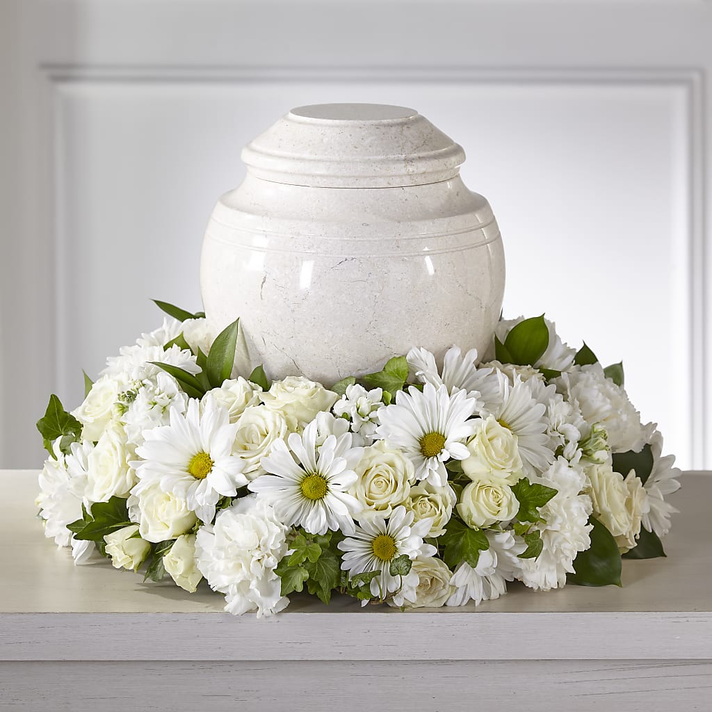 Ivory Gardens Cremation Adornment – Rainbow Flower Shop, Huron SD