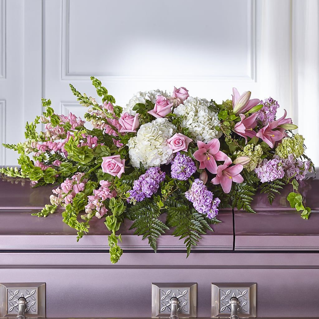 Life's Gratitude Casket Spray – Rainbow Flower Shop, Huron SD