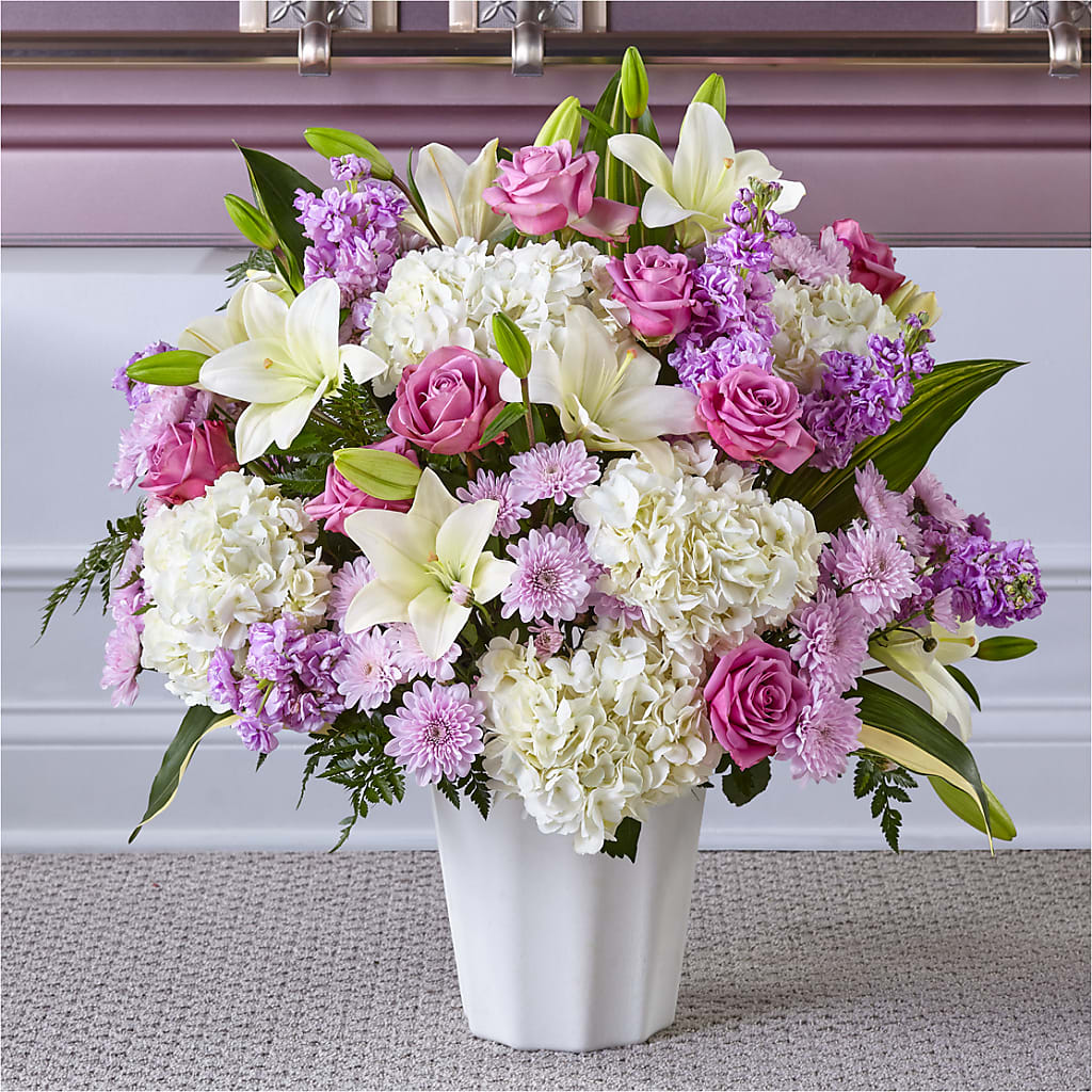 Heaven Sent Floor Basket – Rainbow Flower Shop, Huron SD