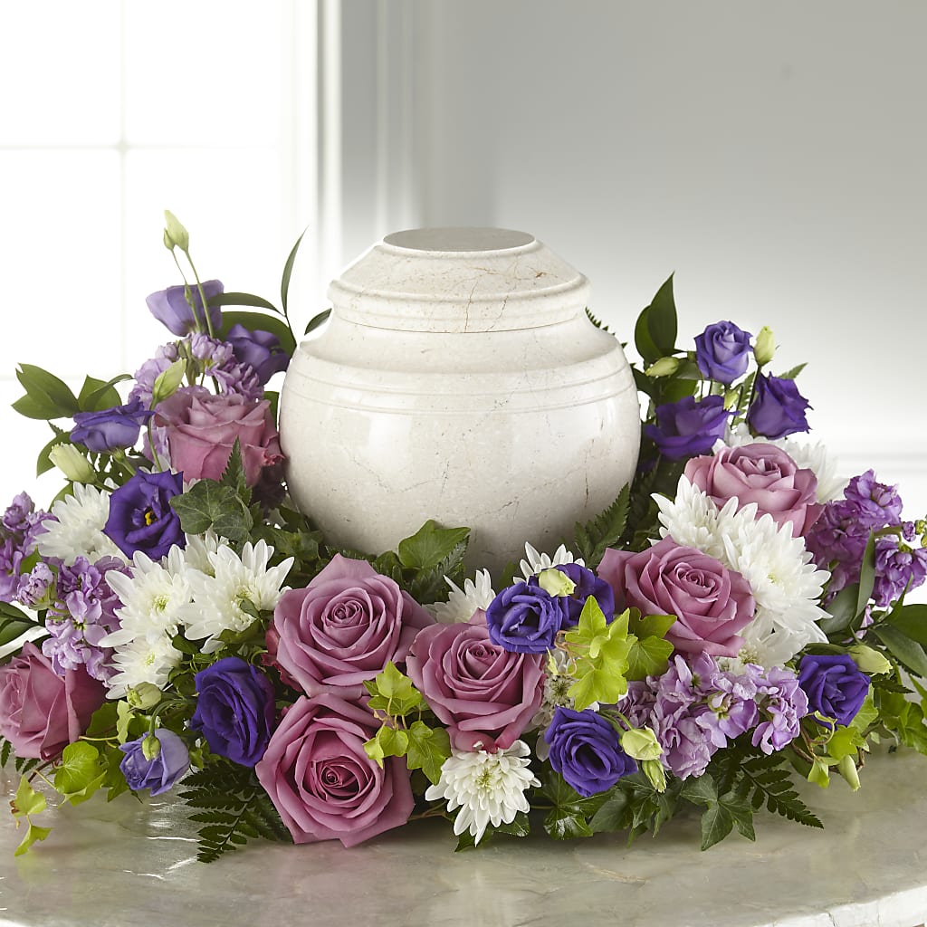 Blooming Sympathy Cremation Adornment – Rainbow Flower Shop, Huron SD