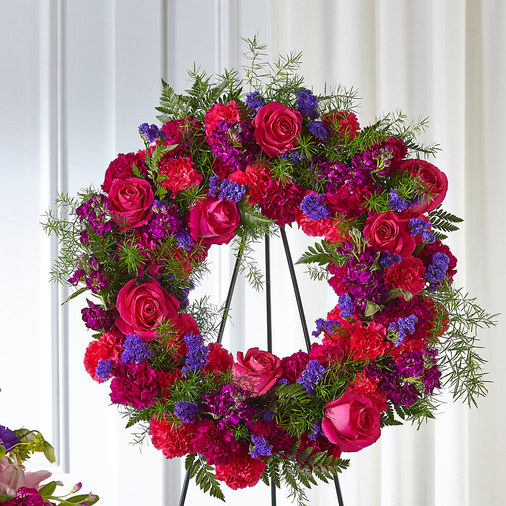 Calming Colors Wreath – Rainbow Flower Shop, Huron SD