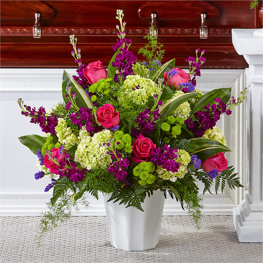 Beautiful Horizons Floor Basket – Rainbow Flower Shop, Huron SD