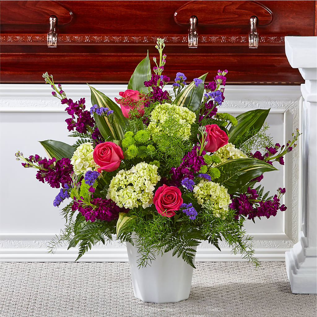 Beautiful Horizons Floor Basket – Rainbow Flower Shop, Huron SD