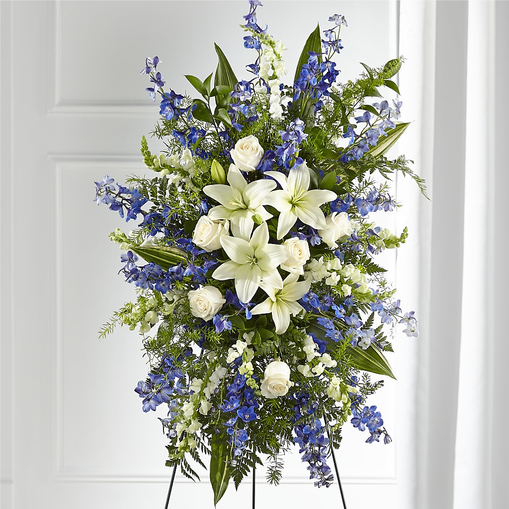 Faithful Friend Standing Spray – Rainbow Flower Shop, Huron SD
