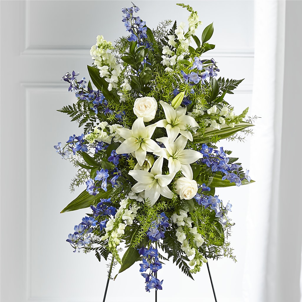 Faithful Friend Standing Spray – Rainbow Flower Shop, Huron SD