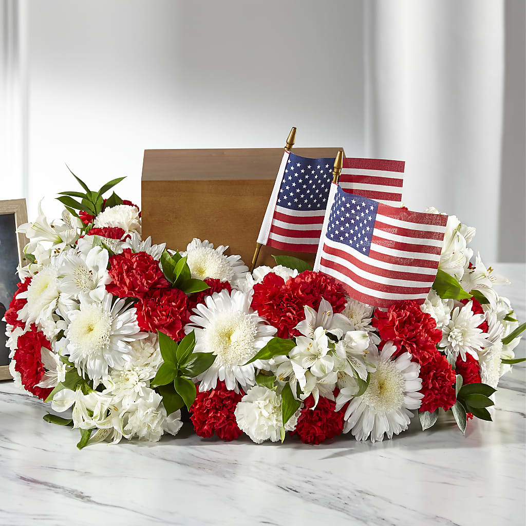 Spirit of Patriotism Cremation Adornment – Rainbow Flower Shop, Huron SD