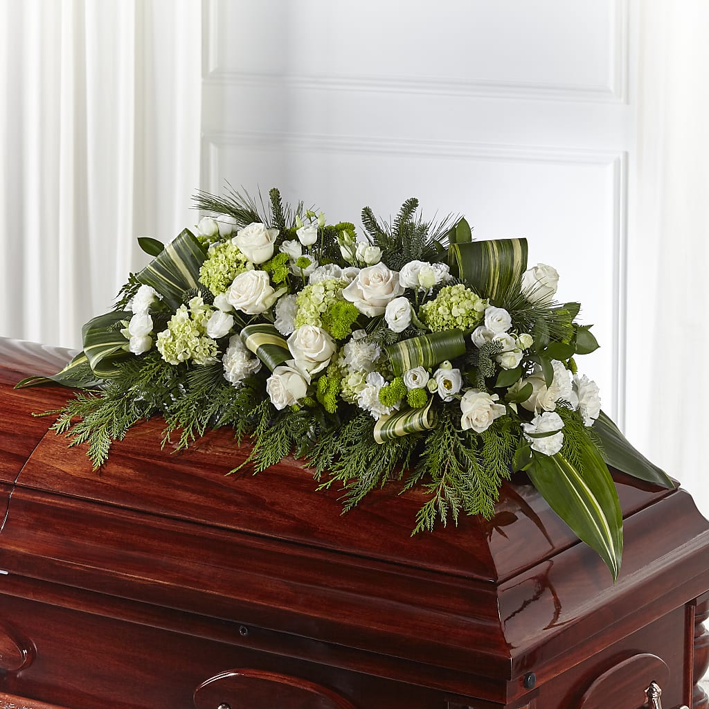 Hopeful Gesture Casket Spray – Rainbow Flower Shop, Huron SD