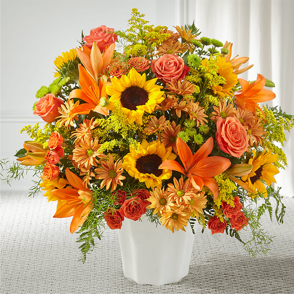 Harvest Thoughts Floor Basket – Rainbow Flower Shop, Huron SD