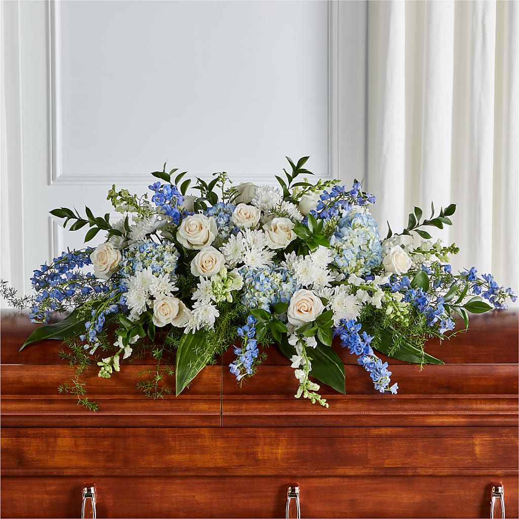 Timeless Essence Casket Spray – Rainbow Flower Shop, Huron SD