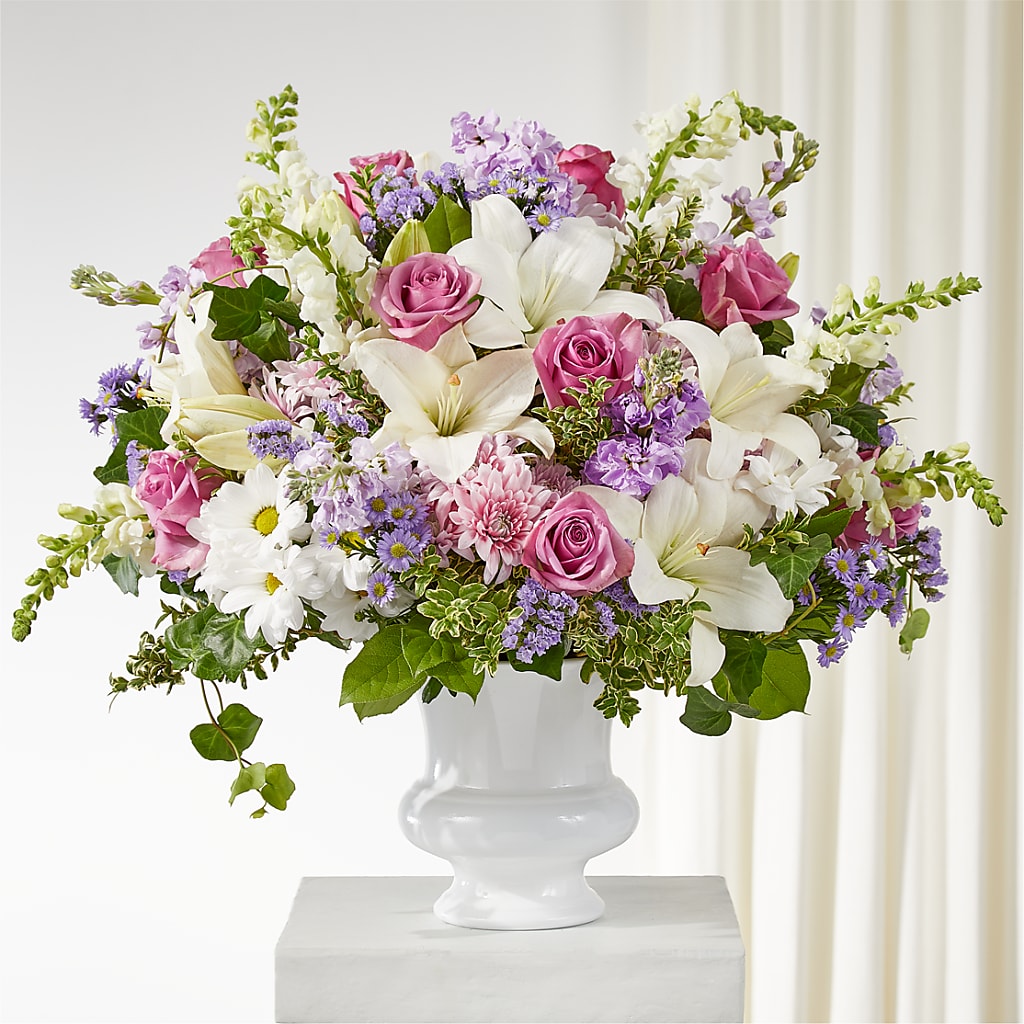 Remarkable Life Urn Arrangement – Rainbow Flower Shop, Huron SD