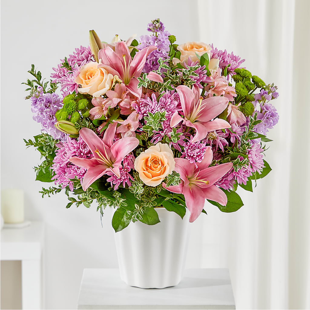 Supportive Embrace Tabletop Basket – Rainbow Flower Shop, Huron SD