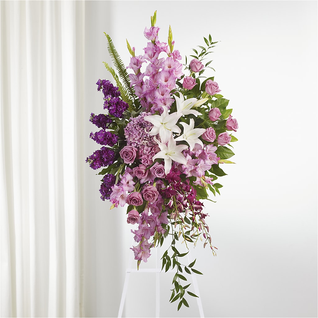 Never Alone Standing Spray – Rainbow Flower Shop, Huron SD