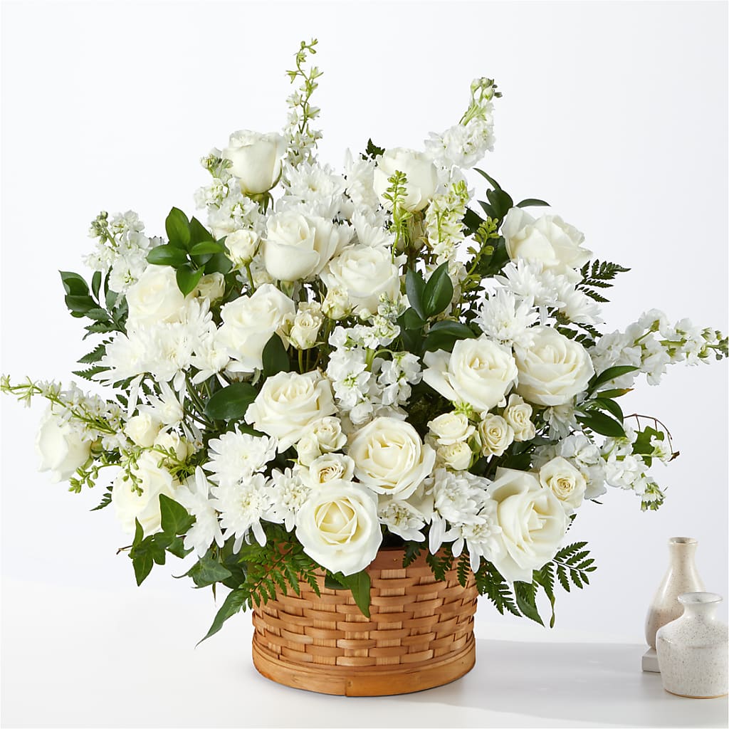 Heartfelt Condolences Arrangement – Rainbow Flower Shop, Huron SD