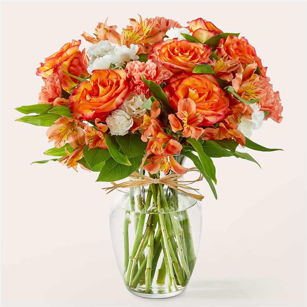 Apricot Glow Bouquet – Rainbow Flower Shop, Huron SD