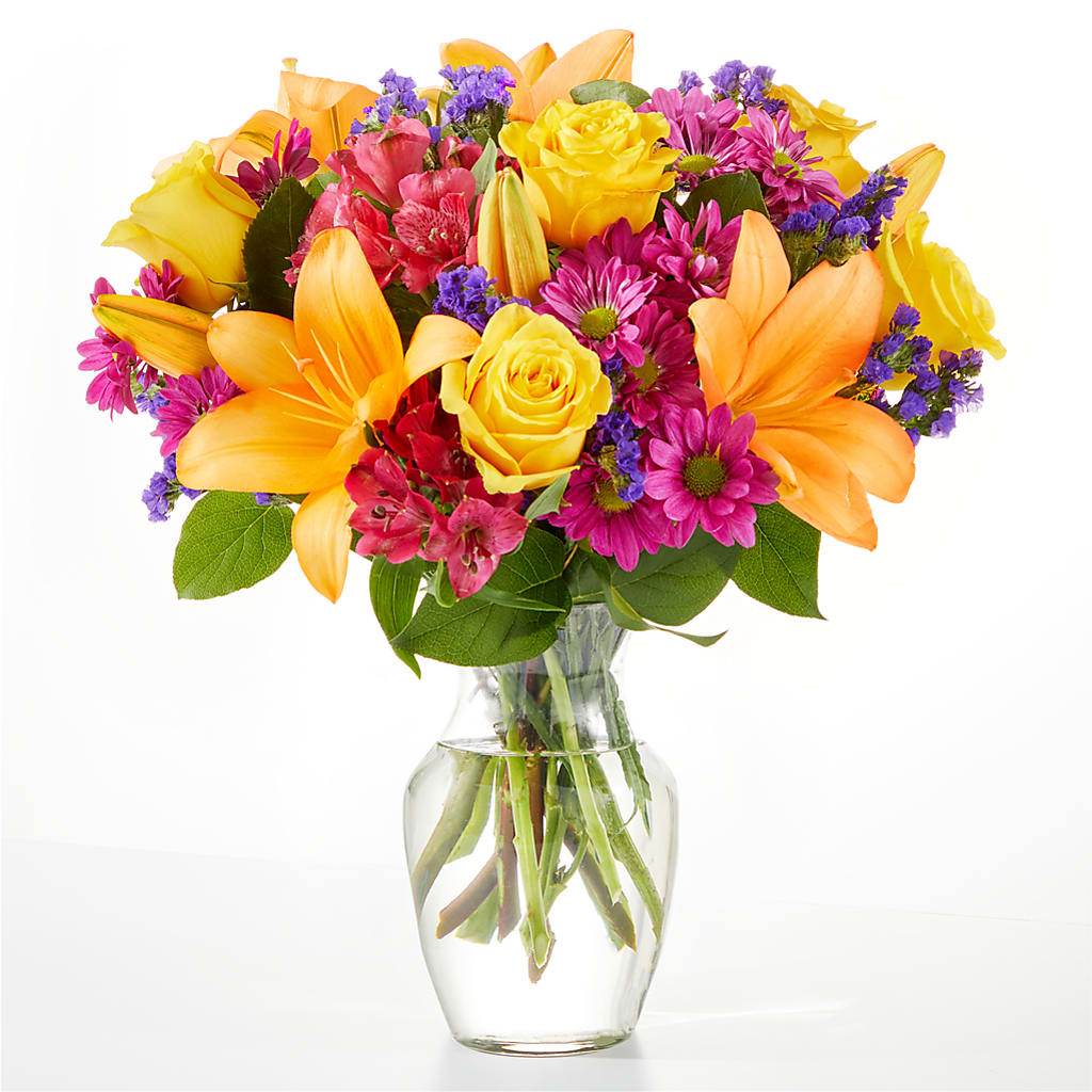 Colorful Visions Bouquet – Rainbow Flower Shop, Huron SD