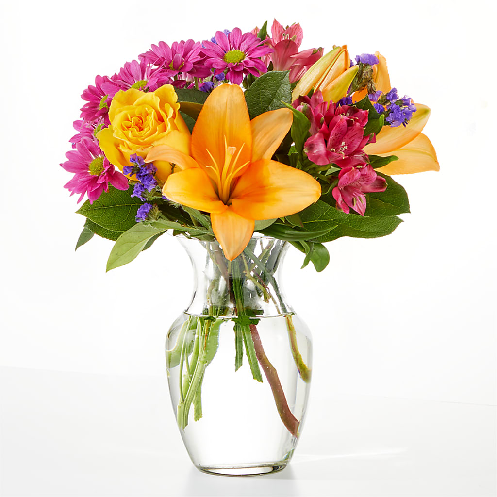 Colorful Visions Bouquet – Rainbow Flower Shop, Huron SD