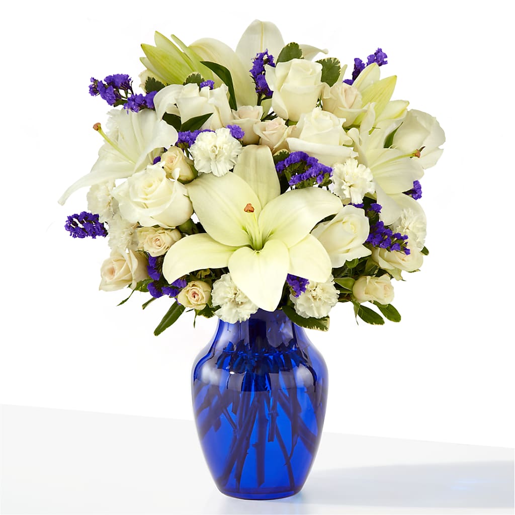 Sapphire Rush Bouquet – Rainbow Flower Shop, Huron SD
