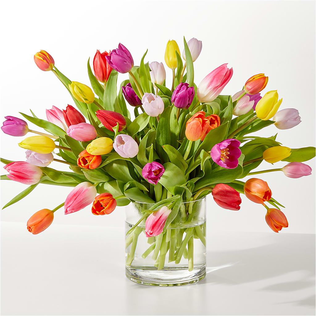 Spring's Calling Tulip Bouquet – Rainbow Flower Shop, Huron SD