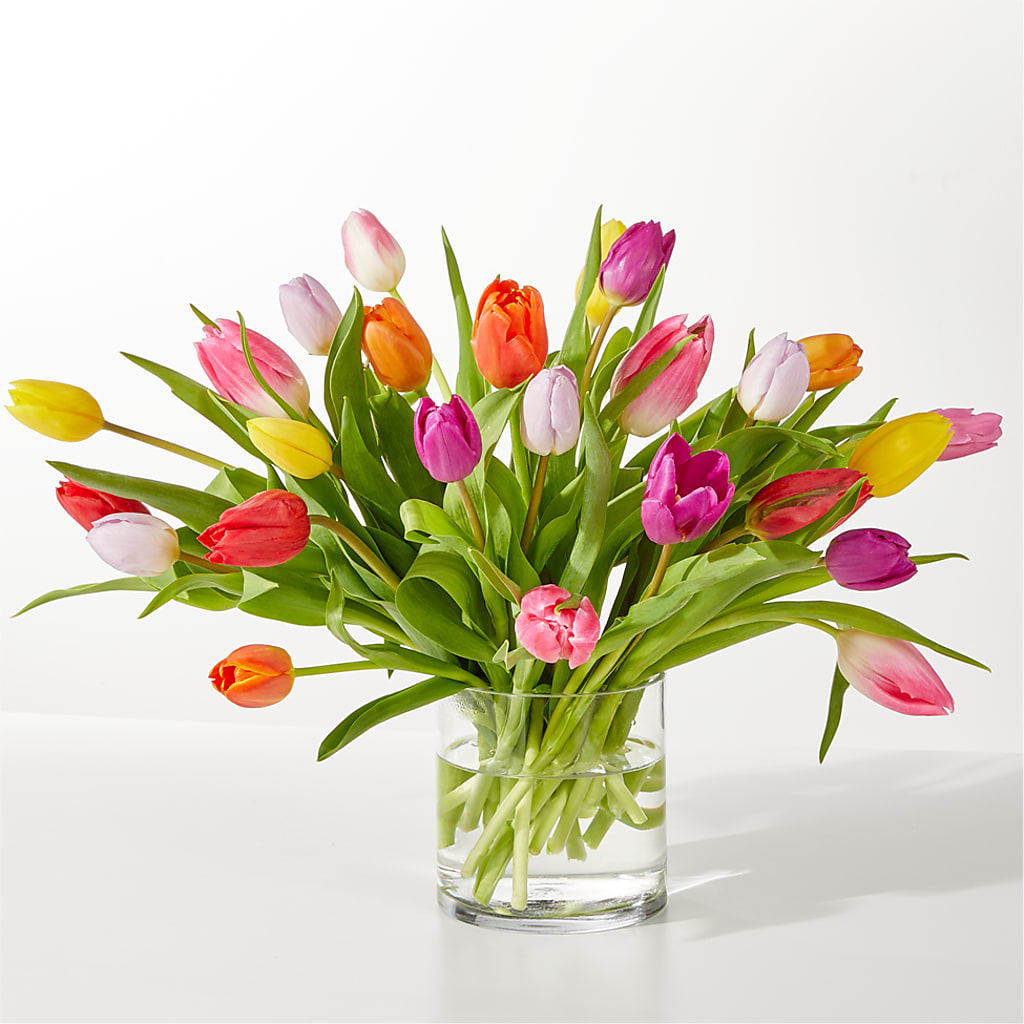 Spring's Calling Tulip Bouquet – Rainbow Flower Shop, Huron SD