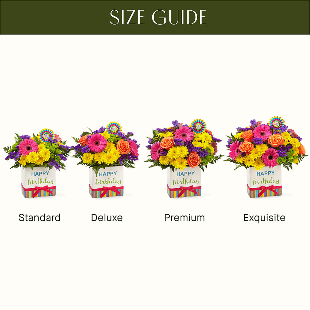 Birthday Brights Bouquet –  Rainbow Flower Shop, Huron SD