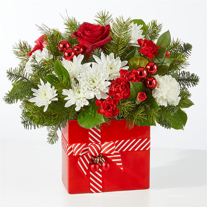 Presents Under the Tree Bouquet –  Rainbow Flower Shop, Huron SD
