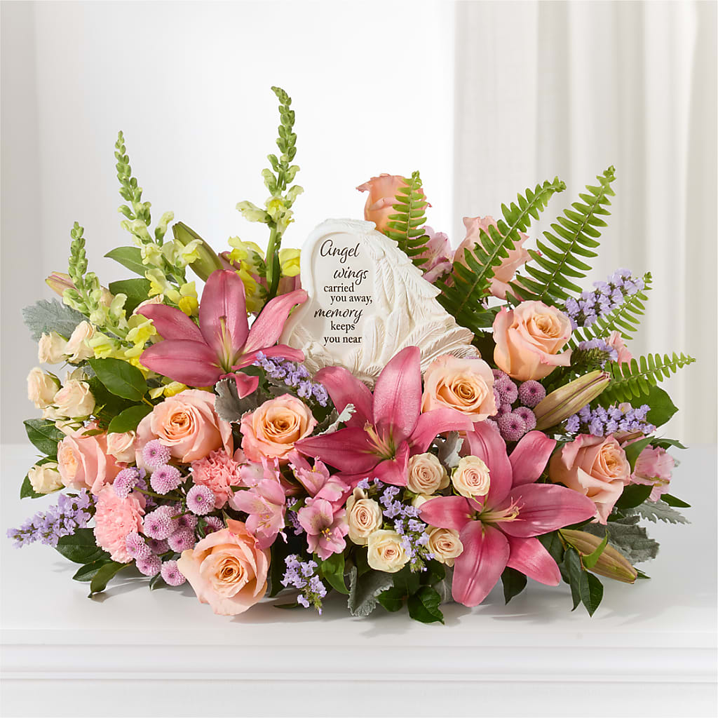 Gentle Light Arrangement –  Rainbow Flower Shop, Huron SD