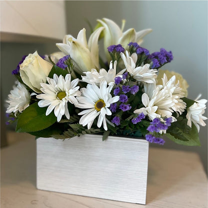 Beyond Blue Box Bouquet –  Rainbow Flower Shop, Huron SD